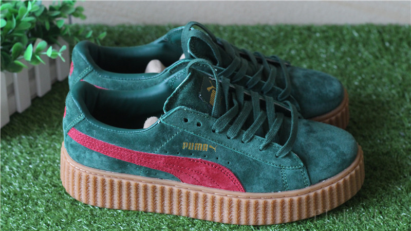 Rihanna Puma Suede Creeper Green